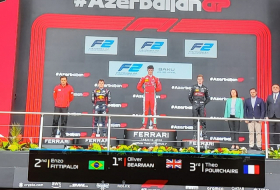   Gewinner des Formel-2-Hauptrennens des F1-Großen Preises von Aserbaidschan ausgezeichnet  