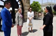   First Ladies von Aserbaidschan und Israel besuchen den Archäologisch-Ethnografischen Museumskomplex Gala  