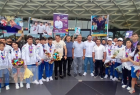   Aserbaidschanische Judoka, die in Slowenien großartige Ergebnisse erzielten, sind in ihre Heimat zurückgekehrt  
