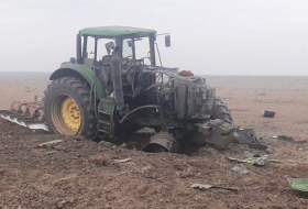   In Schuscha prallte ein Traktor in dem von der aserbaidschanischen Armee kontrollierten Gebiet auf eine Mine und eine Person wurde verletzt  
