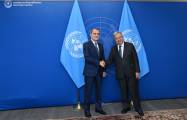   Aserbaidschanischer Außenminister und UN-Generalsekretär treffen sich in New York  