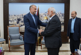 Abdullahiyan traf sich mit dem Führer der Hamas - VIDEO