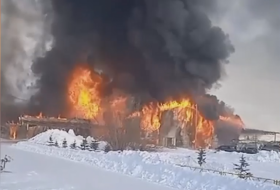  In einem Luftfahrtwerk in Russland ist ein Großbrand ausgebrochen 