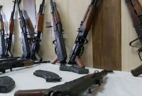  In Khankendi wurden ein Maschinengewehr, eine Granate und ein Granatwerfer gefunden  