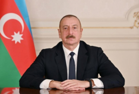  Ilham Aliyev und Robert Fitso geben eine Erklärung ab 
