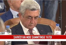 Sargsyan ist beim Treffen der Präsidenten eingeschlafen - VIDEO