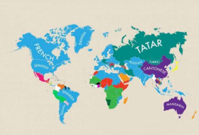 Diese Weltkarte zeigt, welche zweite Sprache in jedem Land gesprochen wird