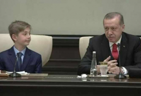 Erdoğan empfängt Kinder
