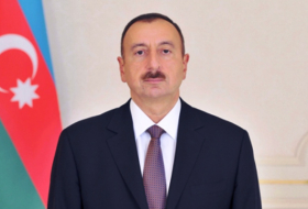 Ilham Aliyev bei der Eröffnung des “Veterinär Stadt“ 