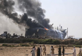 Explosion auf Schrott-Tanker in Pakistan